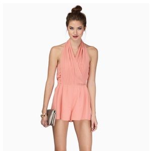 Pink Halter Twist Romper 💖